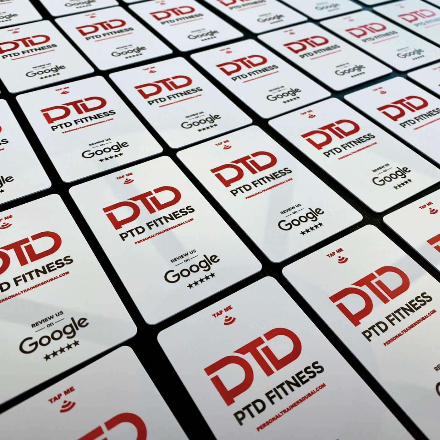 RATECARDS VIP Customized Design – custom-branded NFC tap-to-review card pre-programmed to your Google profile, QR code backup