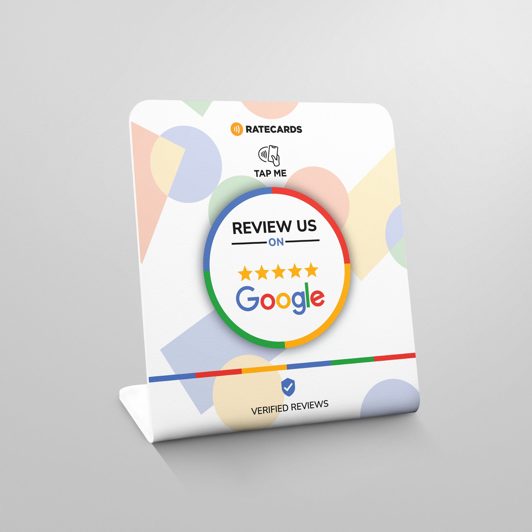RATECARDS Google review bundle – cards, stand and sticker