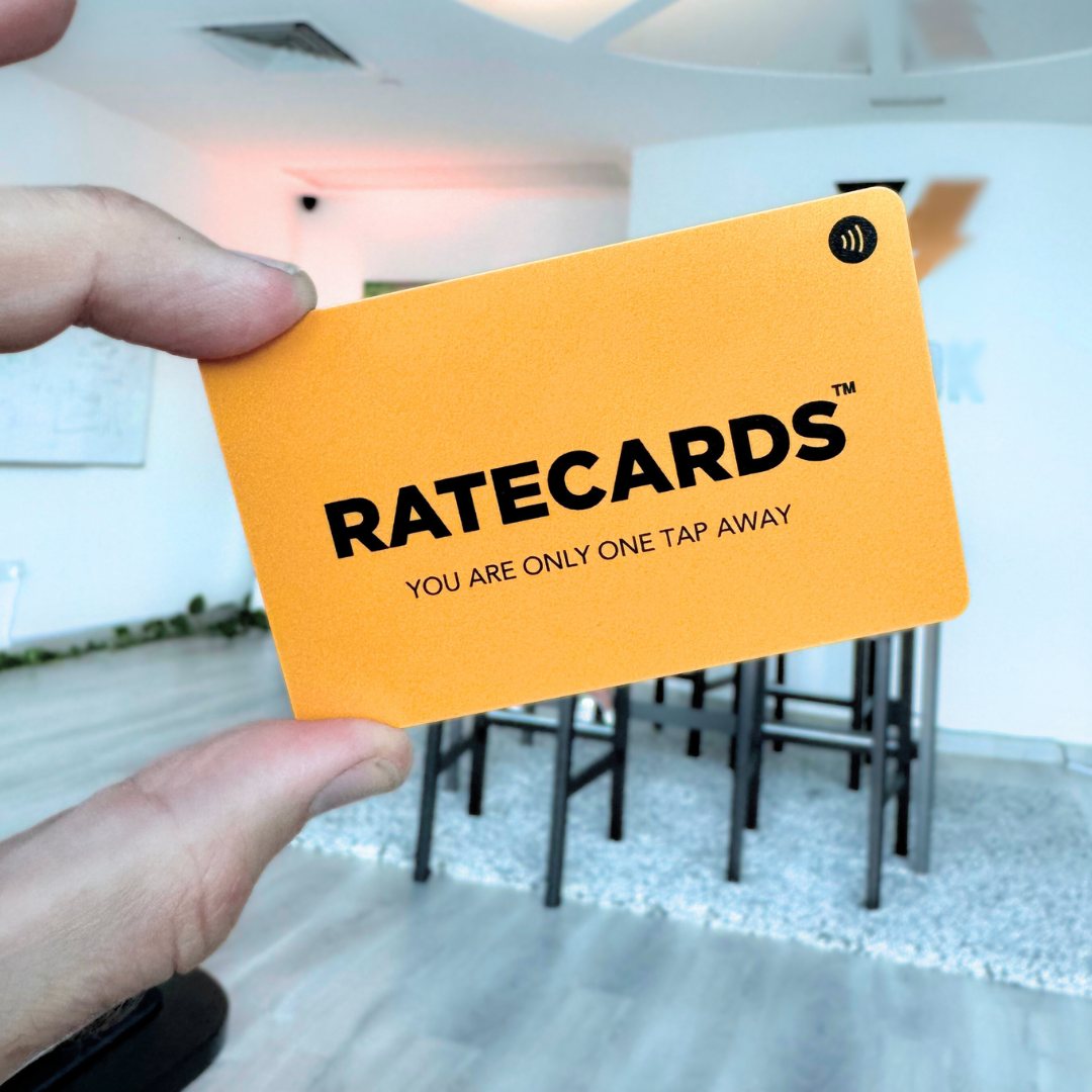 RATECARDS NFC business card – tap to share contact details