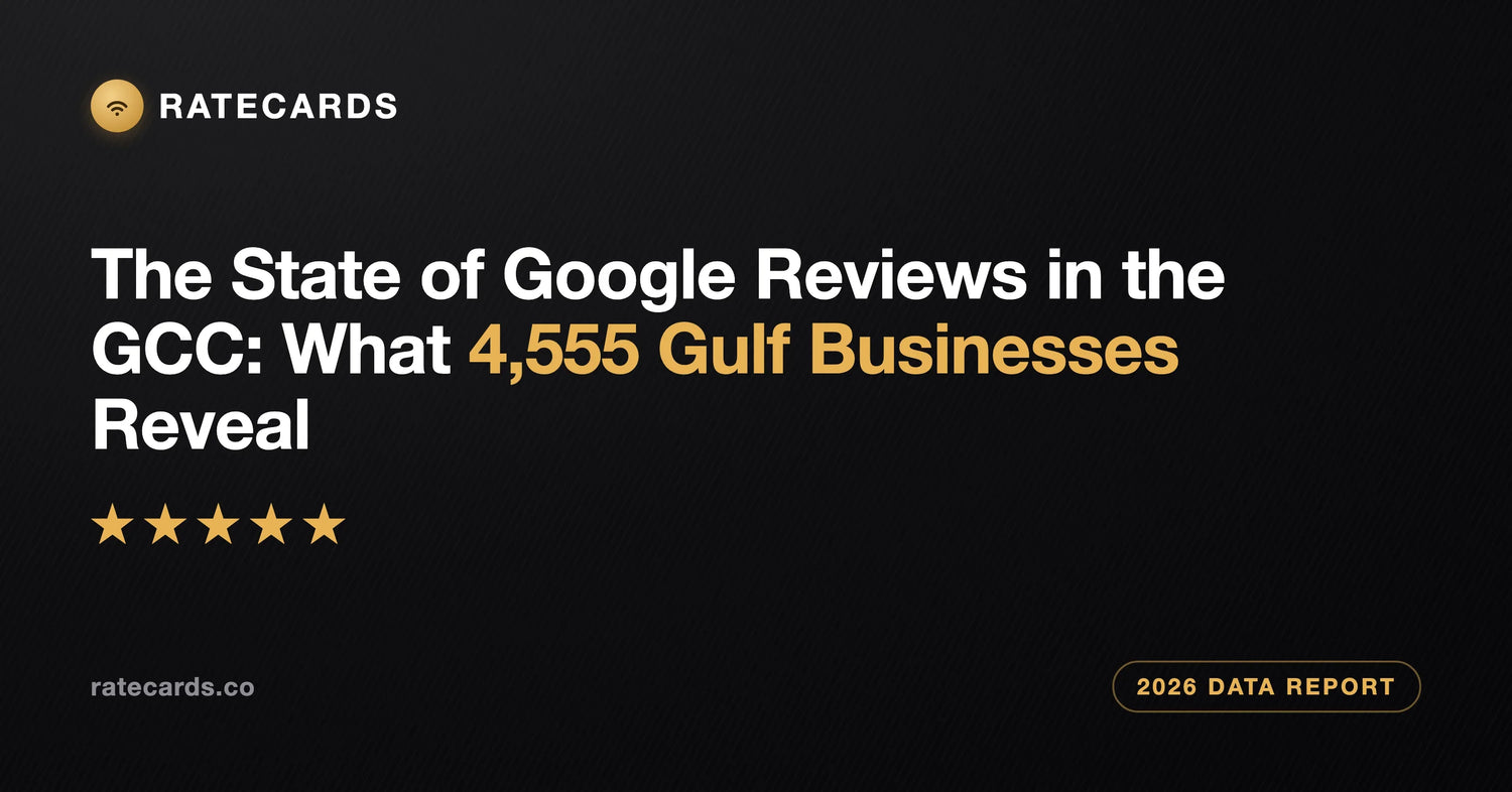 The State of Google Reviews in the GCC (2026): What 4,555 Gulf Businesses Reveal