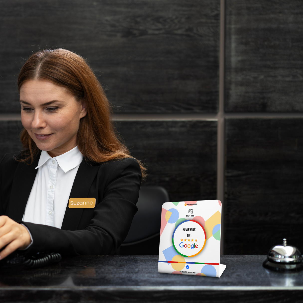 RATECARDS Google review stand – trusted by 12,400+ businesses