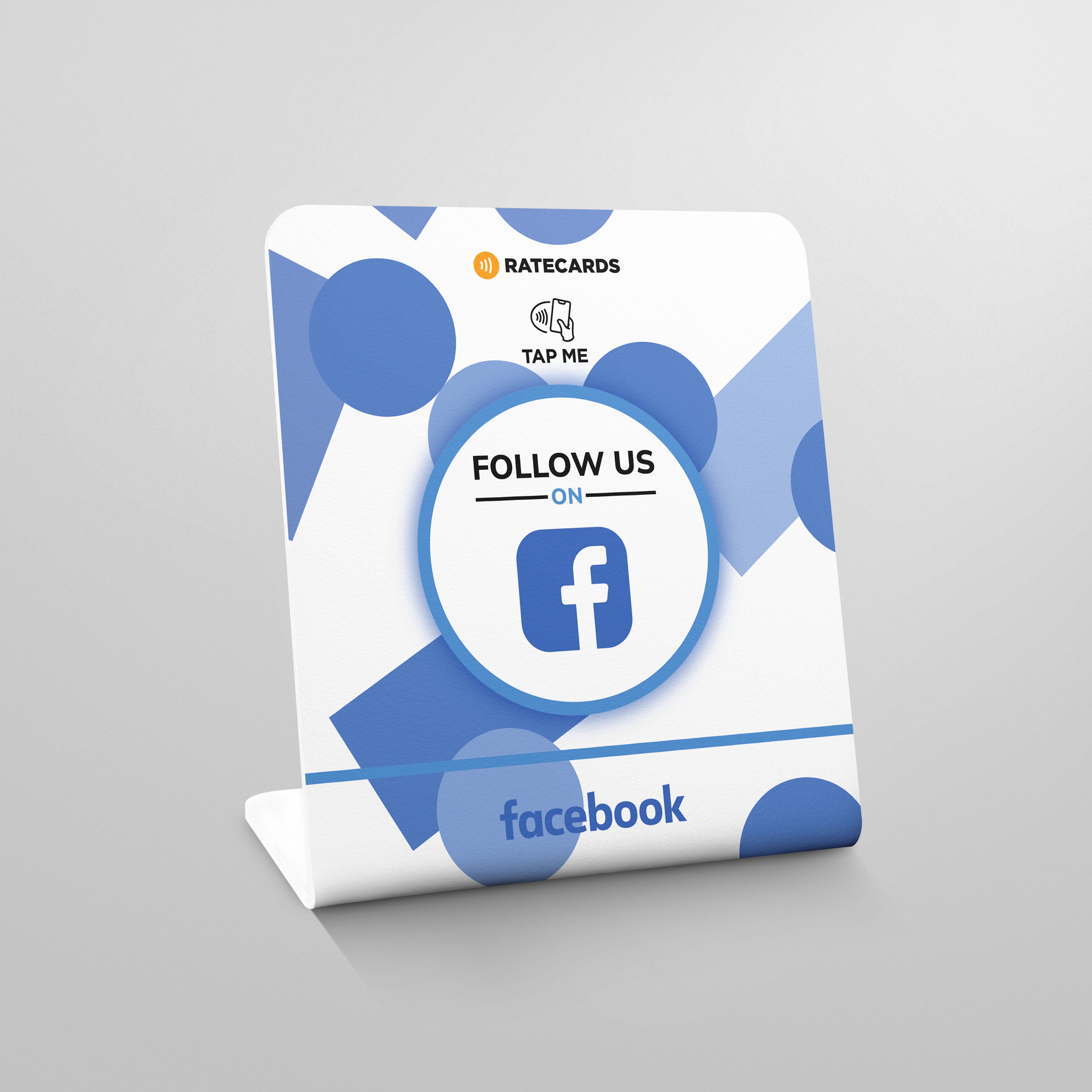 RATECARDS™ - Facebook Review & Follower Stand