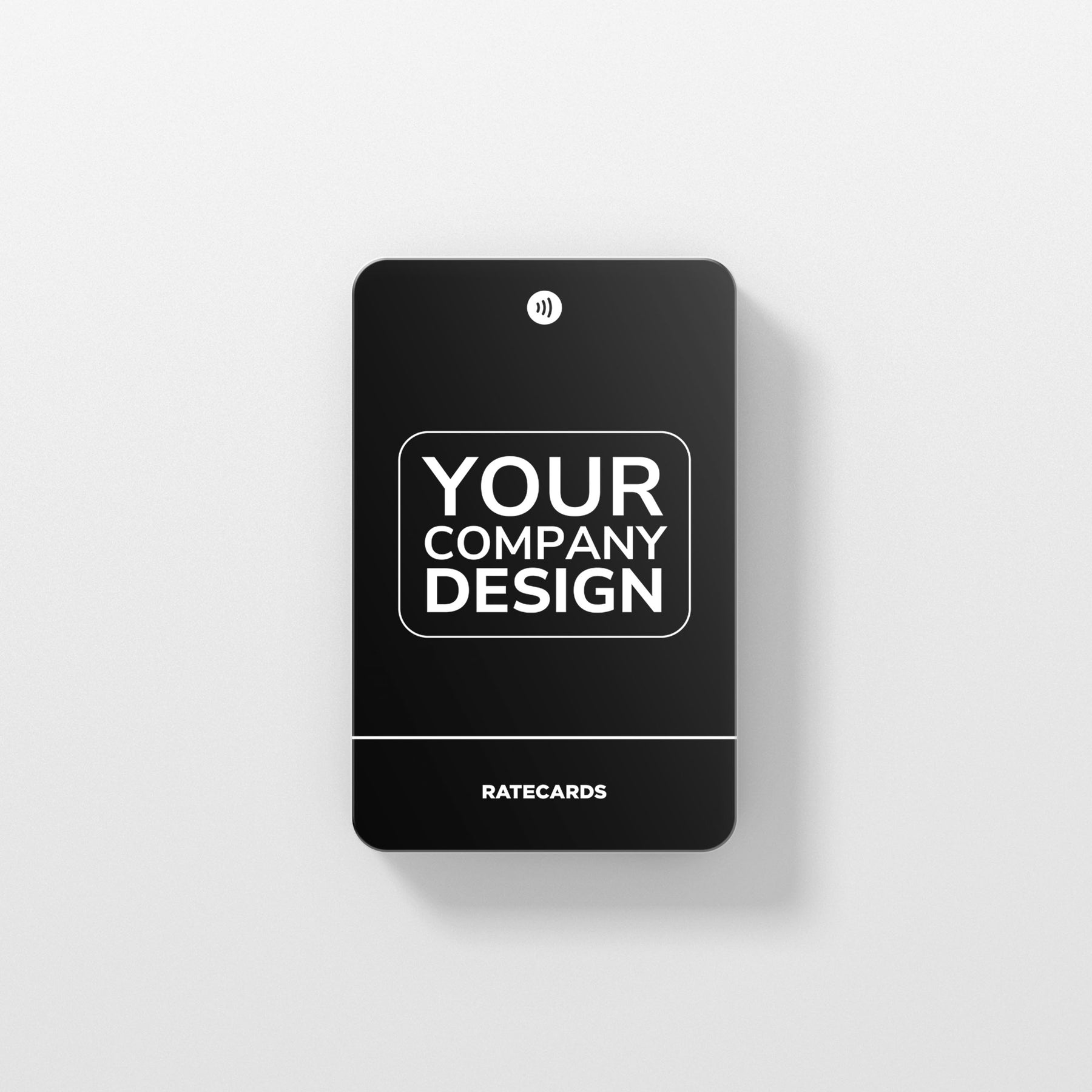 RATECARDS VIP Customized Design – custom-branded NFC tap-to-review card pre-programmed to your Google profile, QR code backup