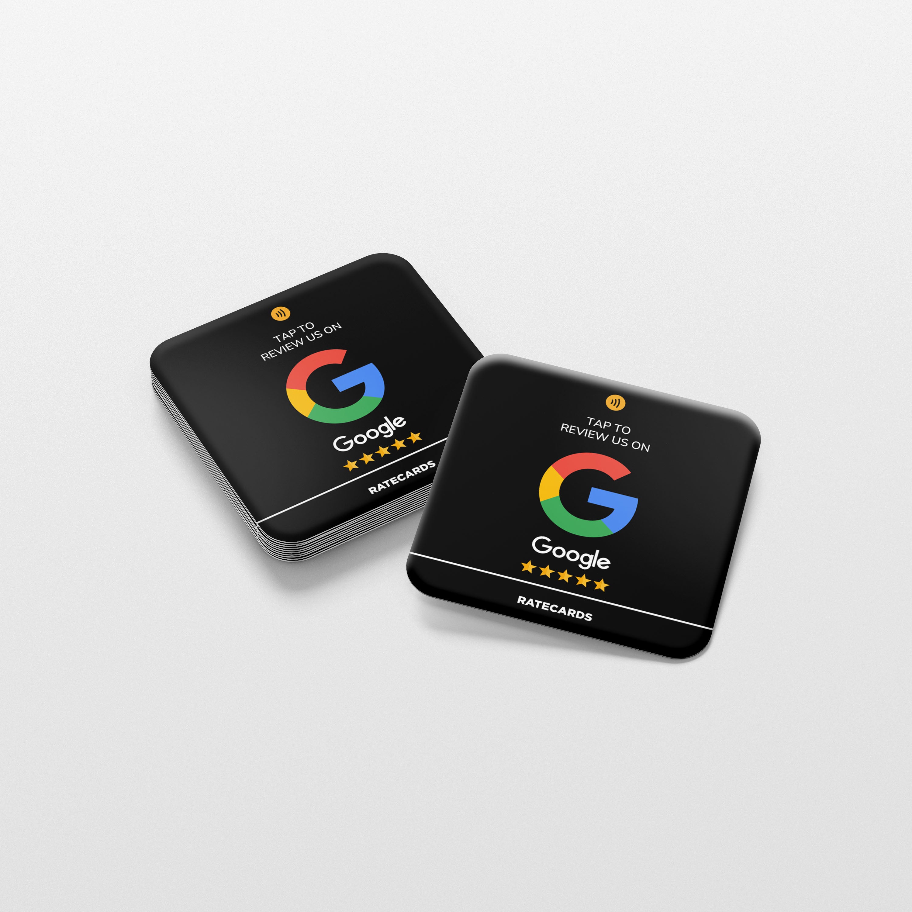 RATECARDS™ - Google Review Sticker Premium Black